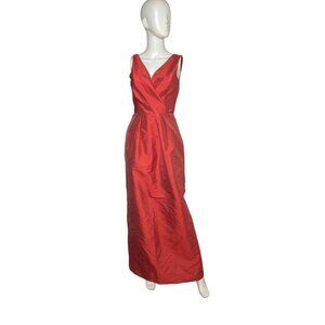 ALFRED SUNG WOMEN'S STYLE #D598 FIRECRACKER TAFETTA SLEEVELESS GOWN SZ 4L